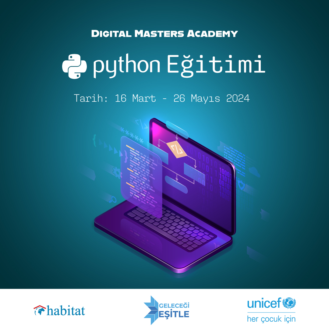 Geleceği Eşitpe Projesi Digital Masters Academy - Python Eğitimi