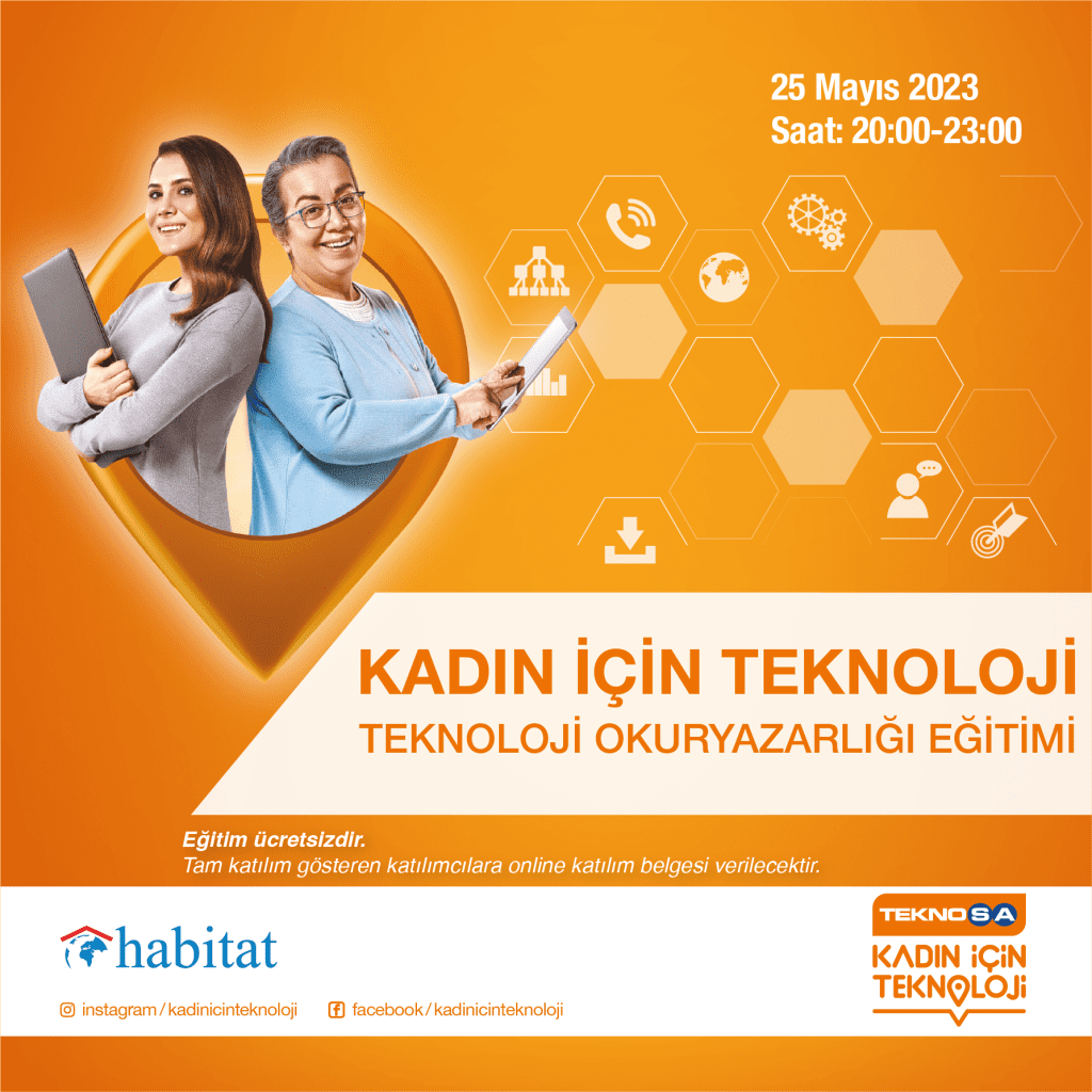 Kadın İçin Teknoloji Projesi Teknoloji Okuryazarlığı Eğitimi