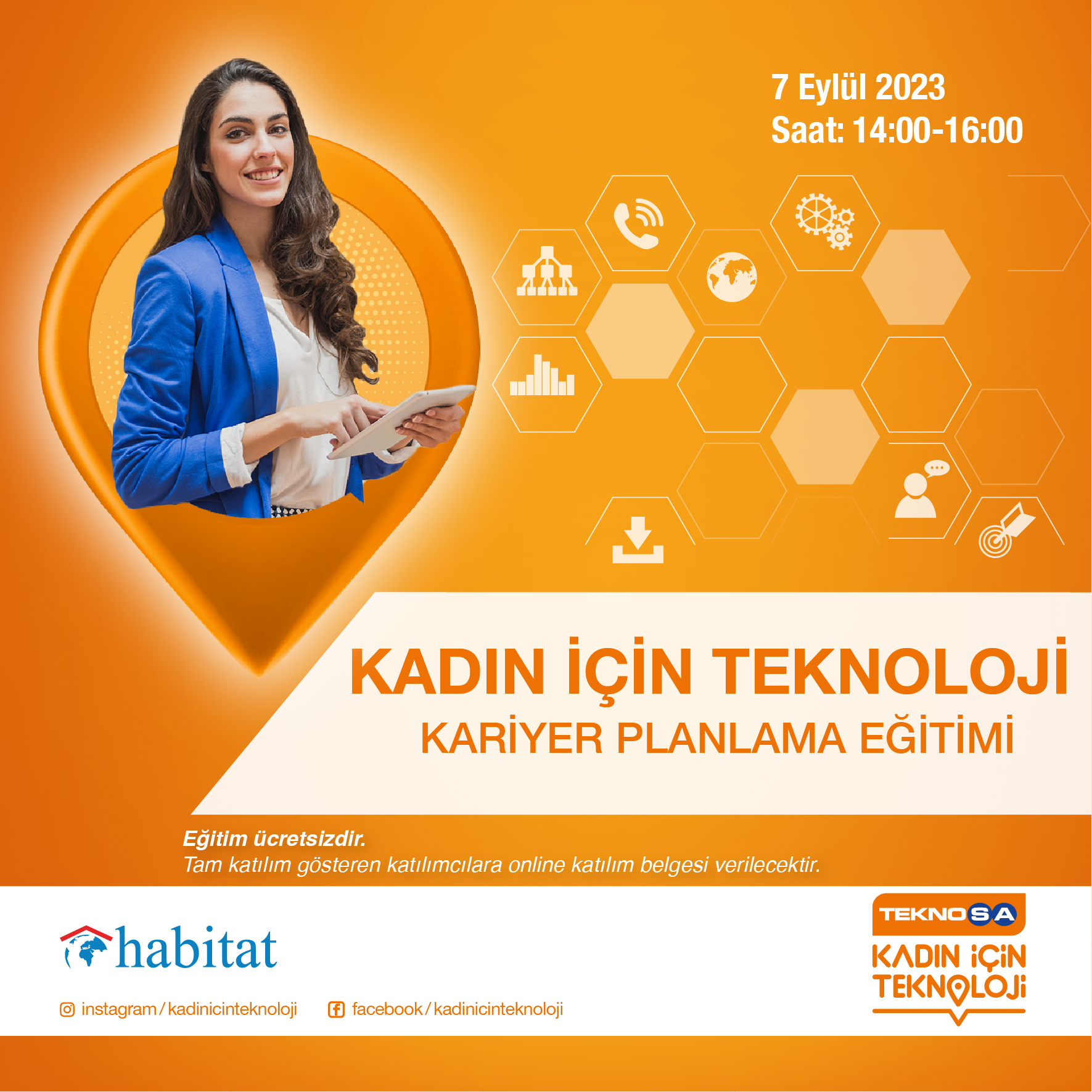 Kadın için Teknoloji Projesi Kariyer Planlama Eğitimi