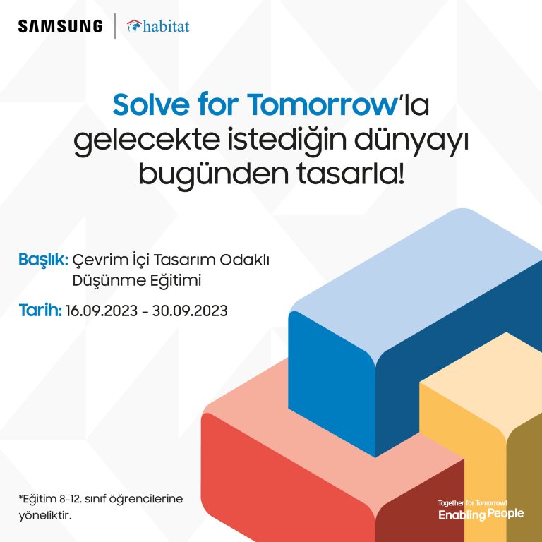 Solve for Tomorrow Projesi Tasarım Odaklı Düşünme Eğitimi