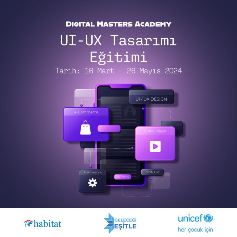 Geleceği Eşitte Projesi Digital Masters Academy - UI/UX Eğitimi