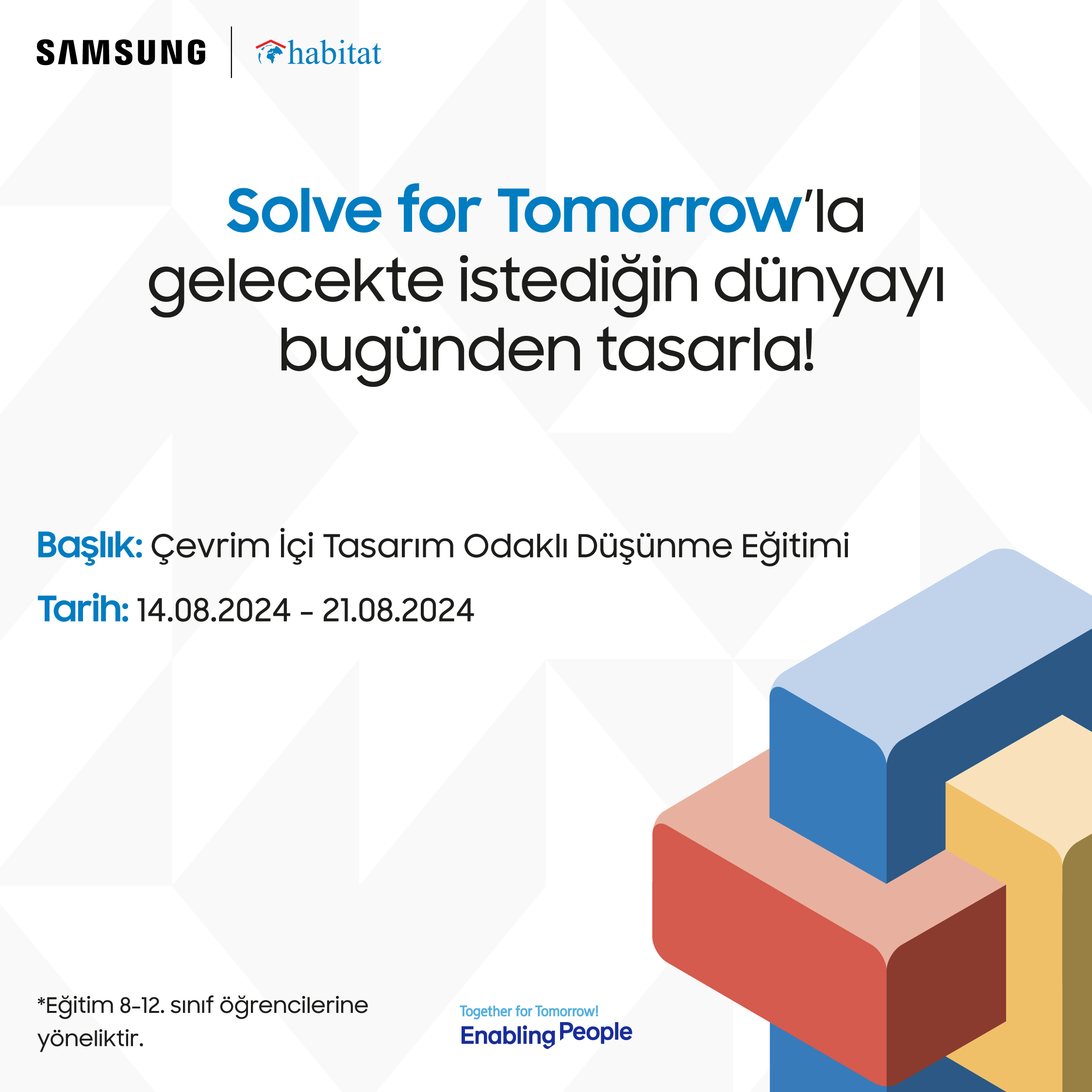 Solve For Tomorrow Projesi Tasarım Odaklı Düşünme Eğitimi