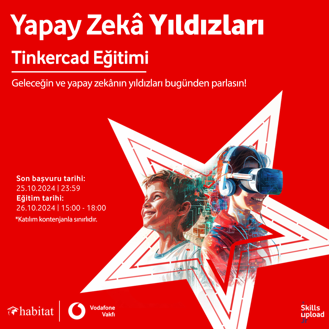 Yapay Zeka Yıldızları Projesi Tinkercad Eğitimi